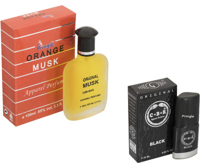 Pringle Combo Orange Musk and CBR Black Eau de Toilette - 120 ml(For Men)