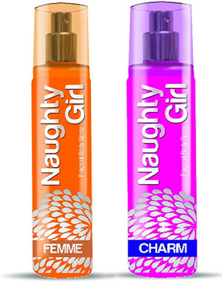 

Naughty Girl FEMME & CHARM Perfume Combo For Women (1200 Sprays Each) Eau de Parfum - 135 ml(For Women)