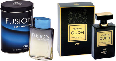 

CFS Fusion Very Masculine and Arabian Oudh Black Combo Perfume For Women Eau de Parfum - 200 ml(For Men & Women)