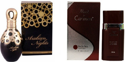 

Ramco Arabian Nights and Must De Carmen Red Combo Perfume For Women Eau de Parfum - 200 ml(For Men & Women)