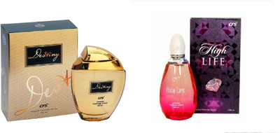 

CFS Exotic Destiny Gold And High Life Combo Perfume Eau de Parfum - 200 ml(For Boys & Girls)