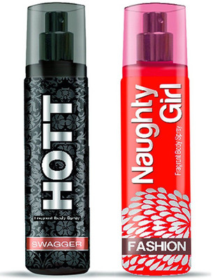 

Hott SWAGGER & Naughty Girl FASHION Perfume Combo For Couple (1200 Sprays Each) Eau de Parfum - 135 ml(For Men)
