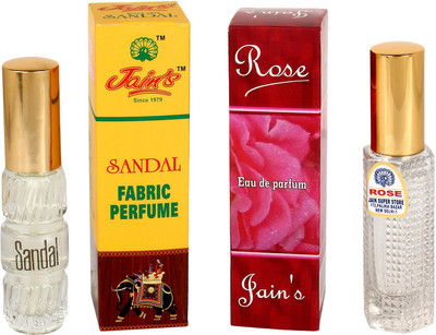 

Jain's Set of 2 Perfume : Rose (20 ml) and Sandal (20 ml) Eau de Parfum - 40 ml(For Men & Women)