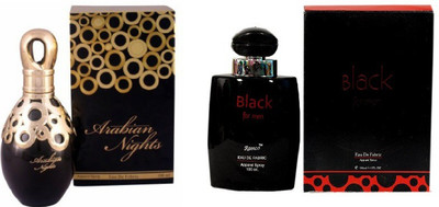 

Ramco Arabian Nights and Black For Men Combo Perfume For Women Eau de Parfum - 200 ml(For Men & Women)