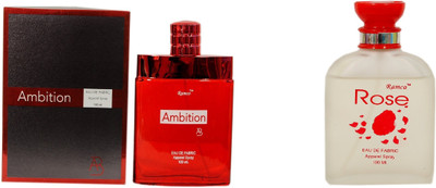 

Ramco Ambition and Rose Combo Eau de Parfum - 200 ml(For Boys)