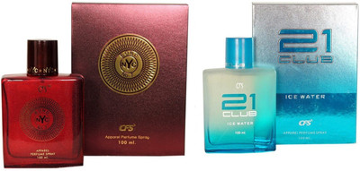 CFS Exotic NYC Bond And 21 Club Ice Water Combo Perfume Eau de Parfum - 200 ml(For Men & Women) available at flipkart for Rs.532