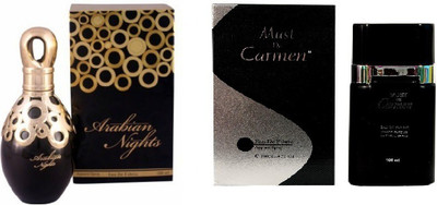 

Ramco Arabian Nights and Must De Carmen Black Combo Perfume For Women Eau de Parfum - 200 ml(For Men & Women)