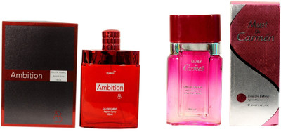 

Ramco Ambition and Must de Carmen Pink Combo Eau de Parfum - 200 ml(For Boys)