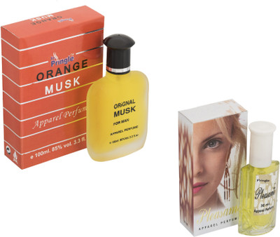 Pringle Combo Orange Musk and Pleasame Eau de Parfum - 130 ml(For Men)