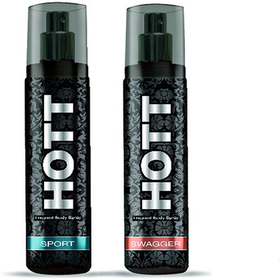 

Hott SPORT & SWAGGER Perfume Combo For Men (1200 Sprays Each) Eau de Parfum - 135 ml(For Men)