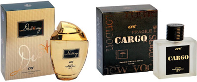 

CFS Exotic Destiny Gold And Cargo Black Combo Perfume Eau de Parfum - 200 ml(For Boys & Girls)