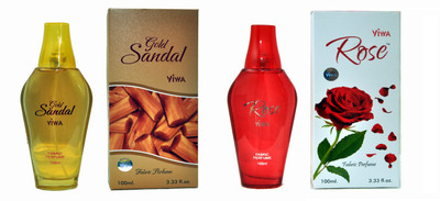 

Viwa Gold Sandal and Rose Combo Eau de Parfum - 200 ml(For Men & Women)