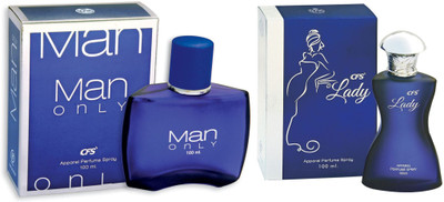 

CFS Man Only Blue 100 Ml & Lady Combo (Pack Of 2) Eau de Parfum - 100 ml(For Men)