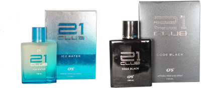 

CFS 21 Club ICE Water and Code Black Combo Eau de Parfum - 200 ml(For Boys)