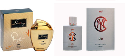 

CFS Exotic Destiny Gold And NYC white Combo Perfume Eau de Parfum - 200 ml(For Men & Women)