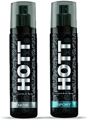 

Hott NOIR & SPORT Perfume Combo For Men (1200 Sprays Each) Eau de Parfum - 135 ml(For Men)