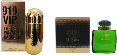 

Ramco 919 VIP and King Royal Black Combo Eau de Parfum - 200 ml(For Boys)