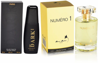 

Vincent Valentine Paris Set of New Dark 100ml & Numero I 110ml Perfumes Eau de Toilette - 210 ml(For Men & Women)