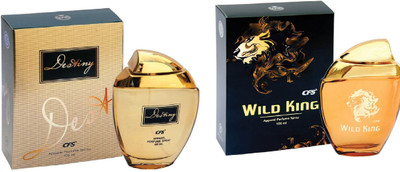 

CFS Exotic Destiny Gold And Wild King Combo Perfume Eau de Parfum - 200 ml(For Boys & Girls)