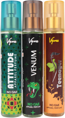 

vyne No Gas Perfume body Spray Eau de Parfum - 225 ml(For Men & Women)