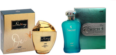 

CFS Exotic Destiny Gold And My Secret of Romance Green Combo Perfume Eau de Parfum - 200 ml(For Boys & Girls)