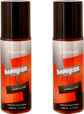 

Foxmen Impress-Impress(Pack Of 2) Eau de Toilette - 400 ml(For Men & Women)