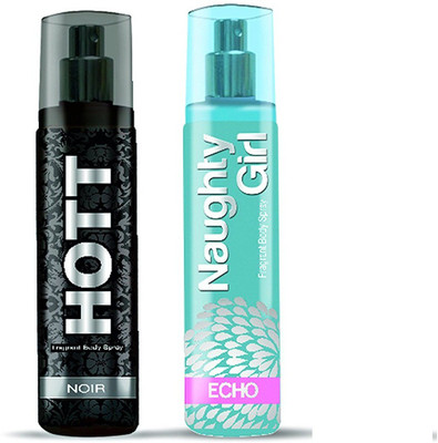 

Hott NOIR & Naughty Girl ECHO Perfume Combo For Couple (1200 Sprays Each) Eau de Parfum - 135 ml(For Men)