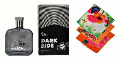 

Vablon Dark Side Perfume 100ML + 3 Women Cotton Handkerchiefs Eau de Parfum - 100 ml(For Women)