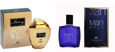 

CFS Exotic Destiny Gold And Man Only Blue ComboPerfume Eau de Parfum - 200 ml(For Men & Women)