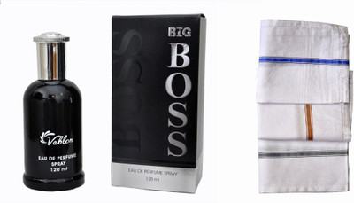 

Vablon Boss Black Perfume 100ML + 3 Men Cotton Handkerchiefs Eau de Parfum - 100 ml(For Men)