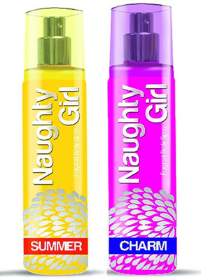 

Naughty Girl SUMMER & CHARM Perfume Combo For Women (1200 Sprays Each) Eau de Parfum - 135 ml(For Women)
