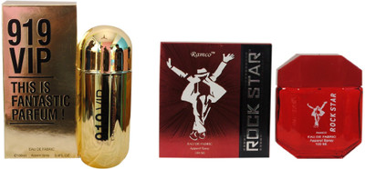 

Ramco 919 VIP and Rockstar Red Combo Eau de Parfum - 200 ml(For Boys)