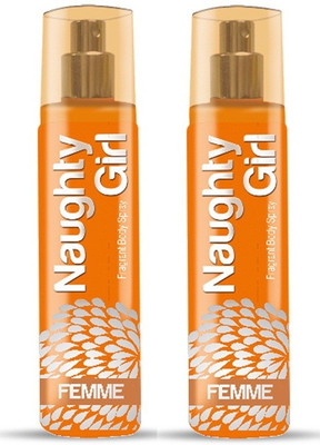 

Naughty Girl FEMME Perfume For Women (Pack of 2, 1200 Sprays Each) Eau de Parfum - 135 ml(For Women)