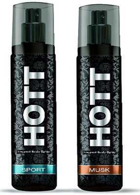 

Hott SPORT & MUSK Perfume Combo For Men (1200 Sprays Each) Eau de Parfum - 135 ml(For Men)