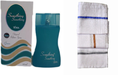 

Viwa Original Something Something Green Perfume 100ML + 3 Men Cotton Handkerchiefs Eau de Parfum - 100 ml(For Men)
