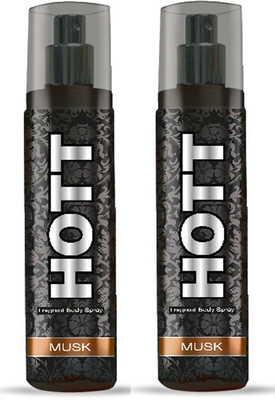 

Hott MUSK Perfume For Men (Pack of 2, 1200 Sprays Each) Eau de Parfum - 135 ml(For Men)