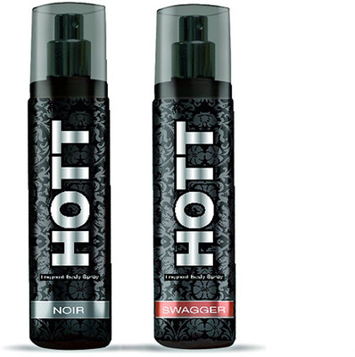 

Hott NOIR & SWAGGER Perfume Combo For Men (1200 Sprays Each) Eau de Parfum - 135 ml(For Men)