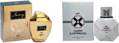 

CFS Exotic Destiny Gold And Cargo Express White Combo Perfume Eau de Parfum - 200 ml(For Men & Women)