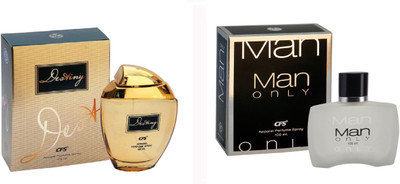 

CFS Exotic Destiny Gold And Man Only Black Combo perfume Eau de Parfum - 200 ml(For Men & Women)