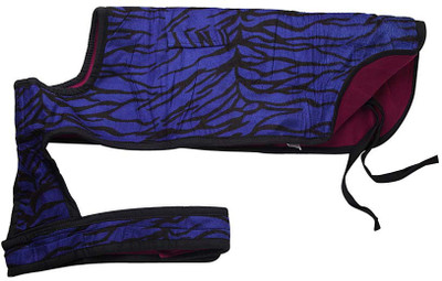 

ecocart Coat for Dog(blue and stripped black