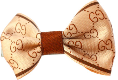 XPO Bow for Dog, Cat(Golden Gucci), Gold;brown