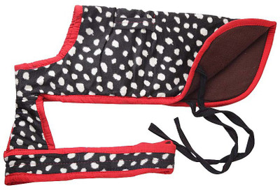

ecocart Coat for Dog(black with white strip, Multicolor