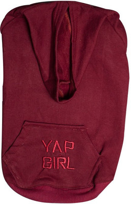 

NappetsIndia Hoodie for Dog(Maroon