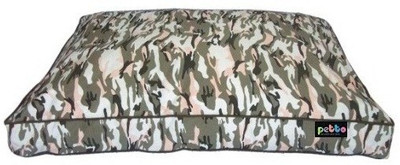 

Petto Rectangle Cotton Canvas Bed For Dog, Medium Size M Pet Bed(Camouflage Print)