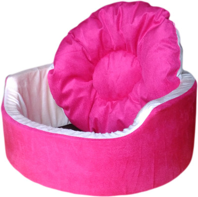 

petitude pet store RPC202 XL Pet Bed(Pink & Cream)
