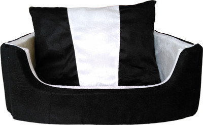

petitude pet store RBCS115 L Pet Bed(Black & Cream)
