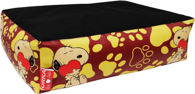 ORKA STR190H L Pet Bed(Black, Paw Design)