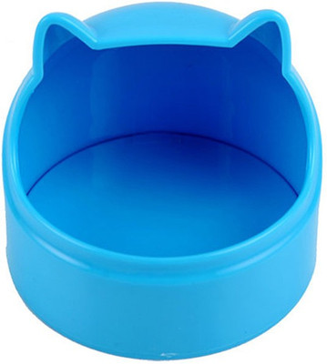 

Anokhe Collections Food & Water Bowl for Hamster / Dwarf / Gerbil / Chinchilla / Mice (Blue) Round Ear Shape Plastic Pet Bowl(100 ml Blue)