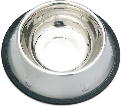 

Ecocart round Steel Pet Bowl(1000 ml Silver)