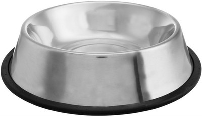 

Paw Zone Round Stainless Steel Pet Bowl(250 ml Steel)
